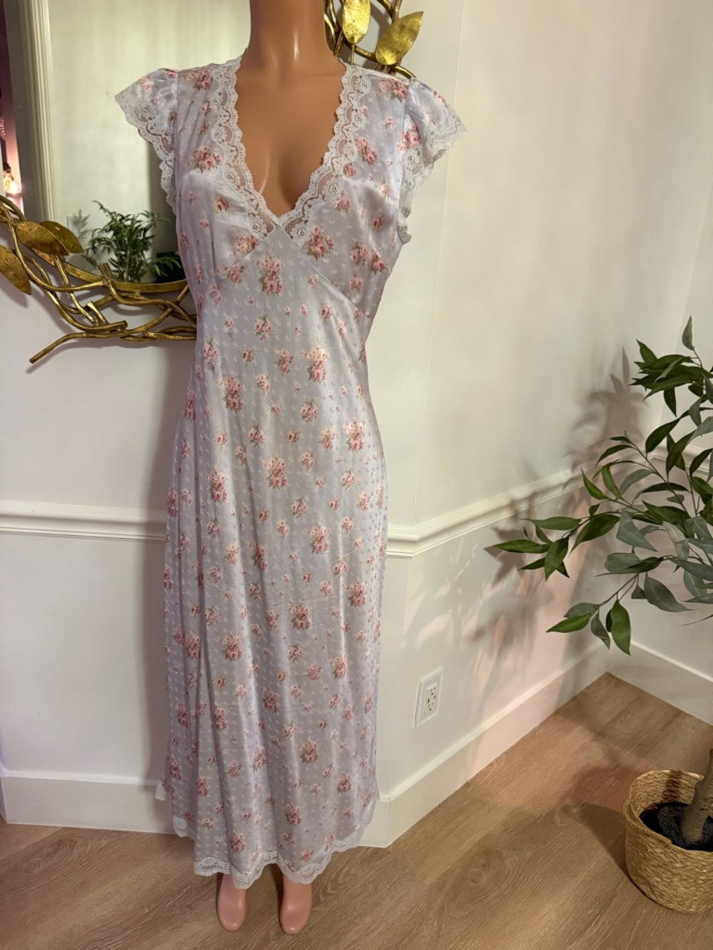 LOVE SHACK FANCY Theodore maxi slip dress